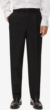 MANGO Regular Fit Pleated Pants