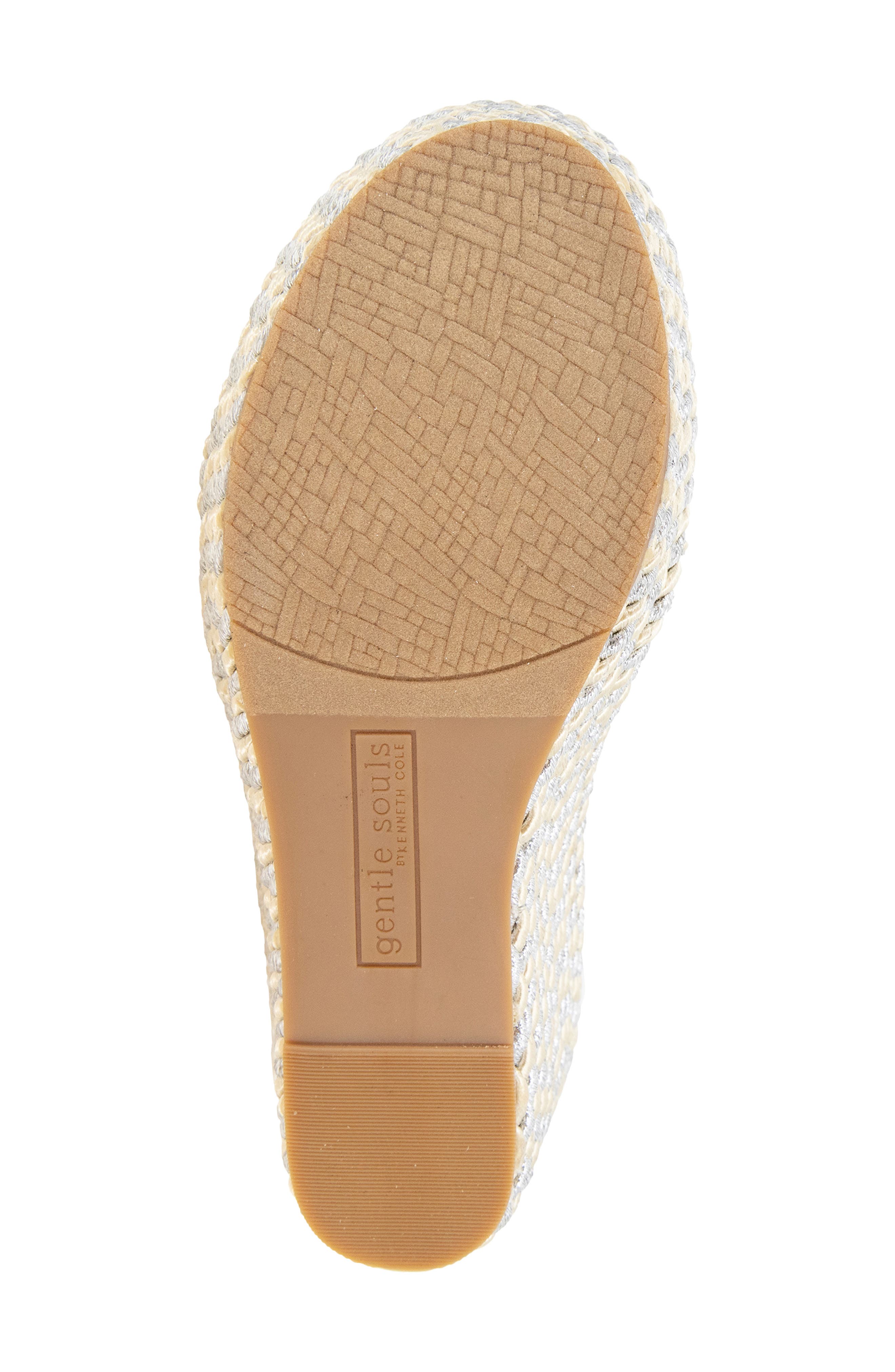 Gentle Souls Nola Espadrille Wedge Sandal, Alternate, color, Stone Fabric