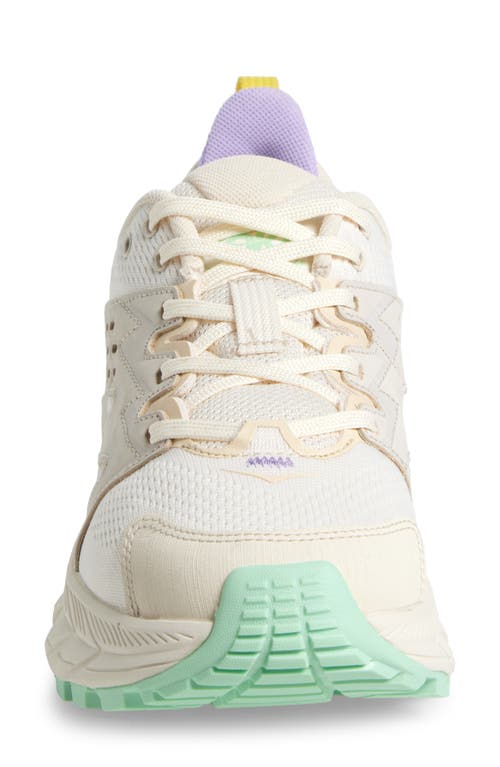 Hoka Anacapa Breeze Aero Low Breathable Trail Running Shoe In Alabaster/mint Fluorite
