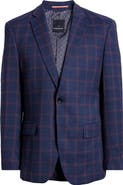 DANIEL HECHTER Windowpane Check Wool Blazer