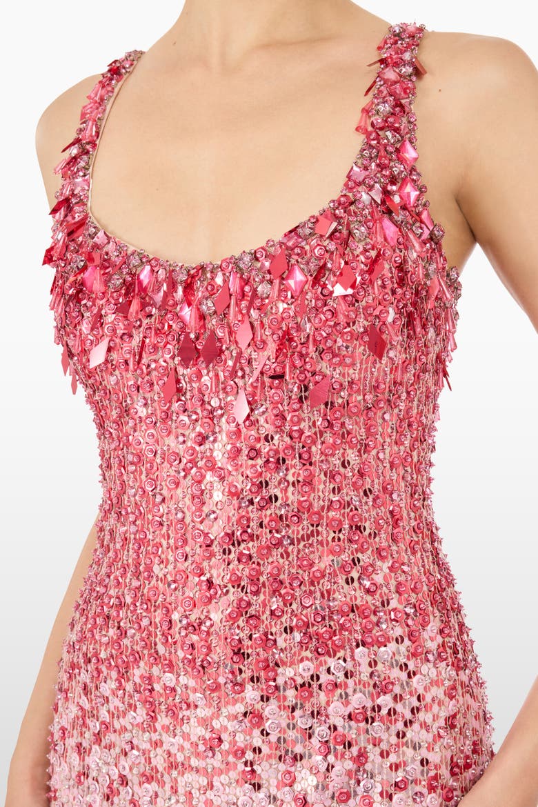 Decora Sequin-Embellished Maxi Dress, Alternate, color, Illusion