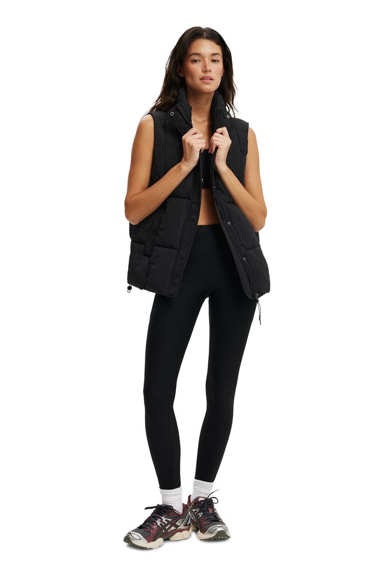 Women's Active The Mother Puffer Quilted Vest, Alternate, color, Black