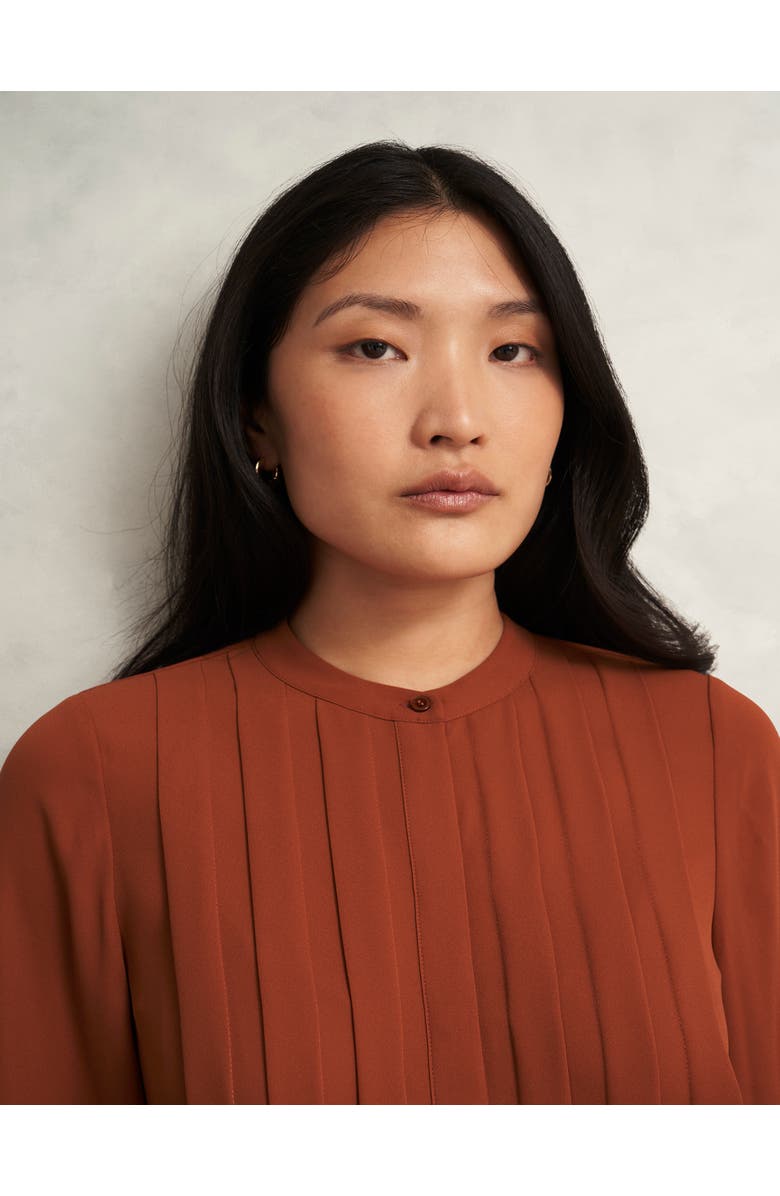 HOBBS LONDON Arizona Blouse, Alternate, color, Copper Orange