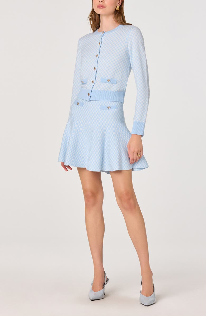 ASTR the Label Marian Plaid Cardigan, Alternate, color, Blue Plaid