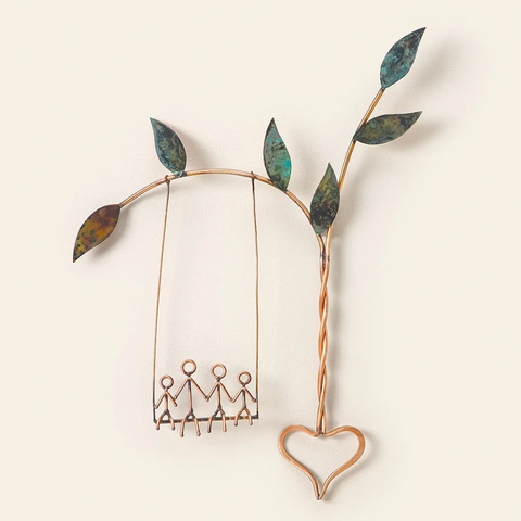 Rooted in Love Swing Sculpture by Haw Creek Forge