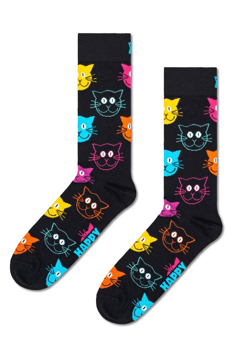 Happy Socks Classic Pet 3-Pack Assorted Crew Socks, Alternate, color, 