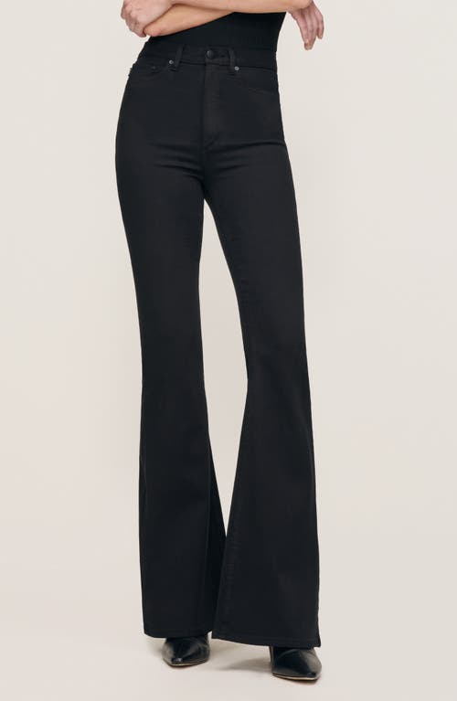 Dl1961 Rachel Instasculpt High Waist Flare Jeans In Black