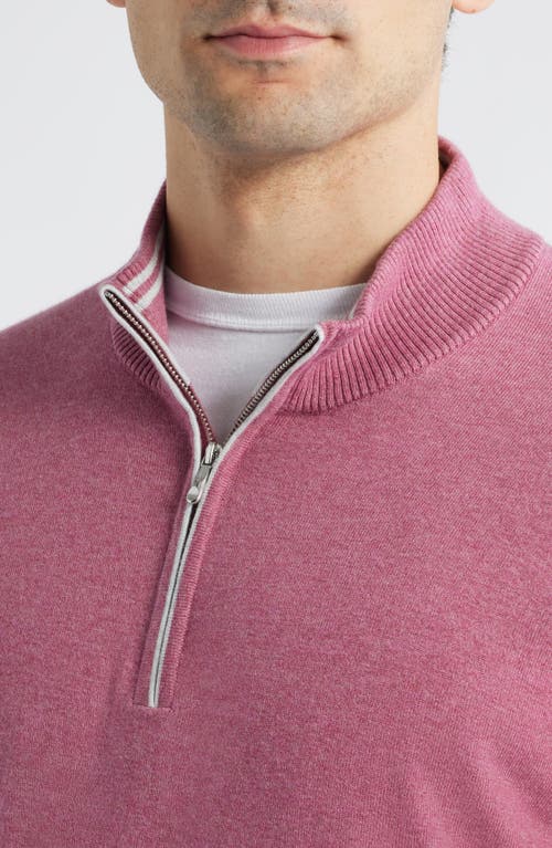 Johnnie-o Desmond Half Zip Sweater In Multi