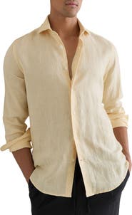 Reiss Ruban Linen Button-Up Shirt