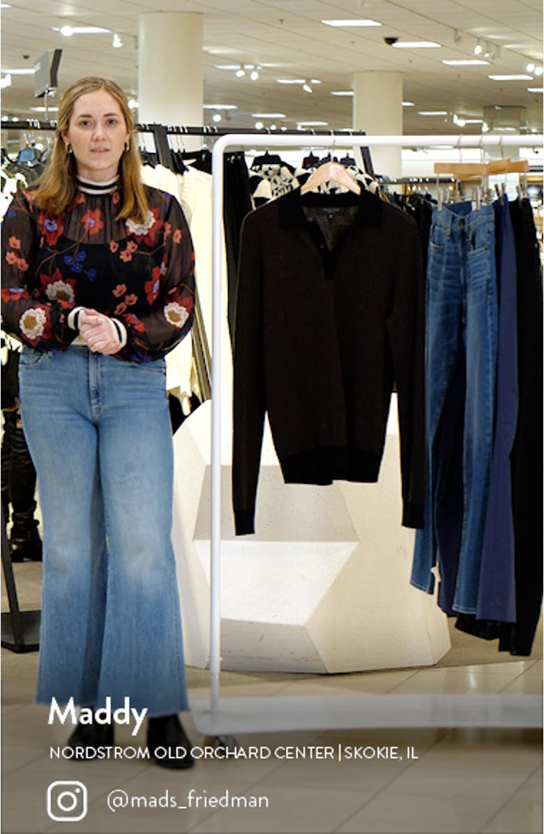 Harrow Wool Blend Long Sleeve Polo, sales video thumbnail