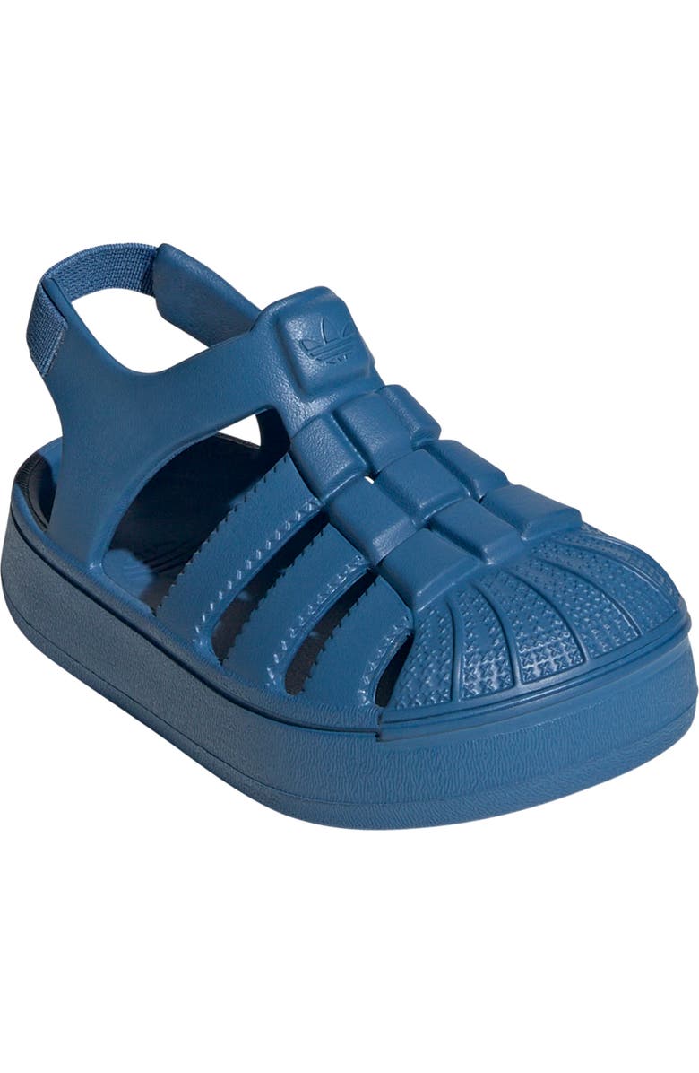 adidas Kids' Superstar Slingback Sandal, Main, color, Focus Blue
