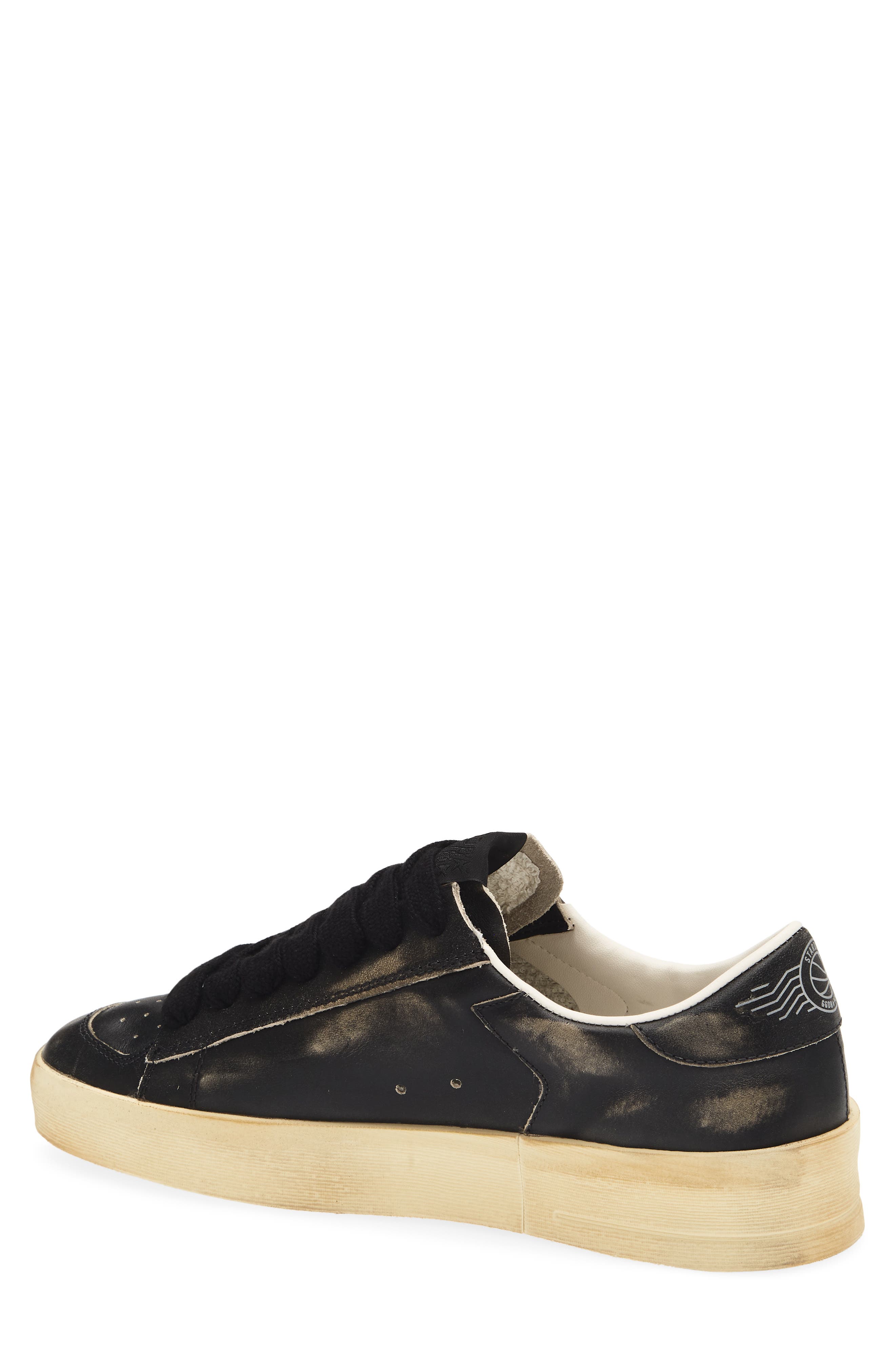 Golden Goose Stardan Low Top Sneaker, Alternate, color, Black