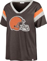 '47 Women's '47 Brown Cleveland Browns Phoenix V-Neck T-Shirt