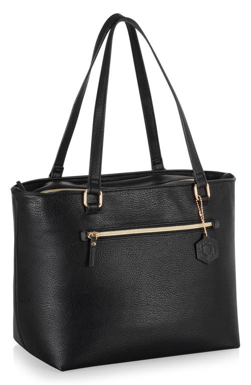 Picnic Time Uptown Cooler Tote In Black