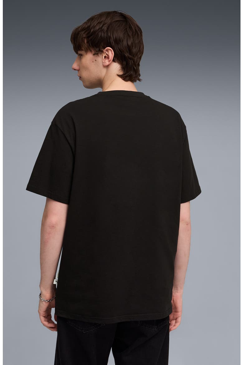Scuderia Ferrari Tribes Cotton Graphic T-Shirt, Alternate, color, PUMA BLACK