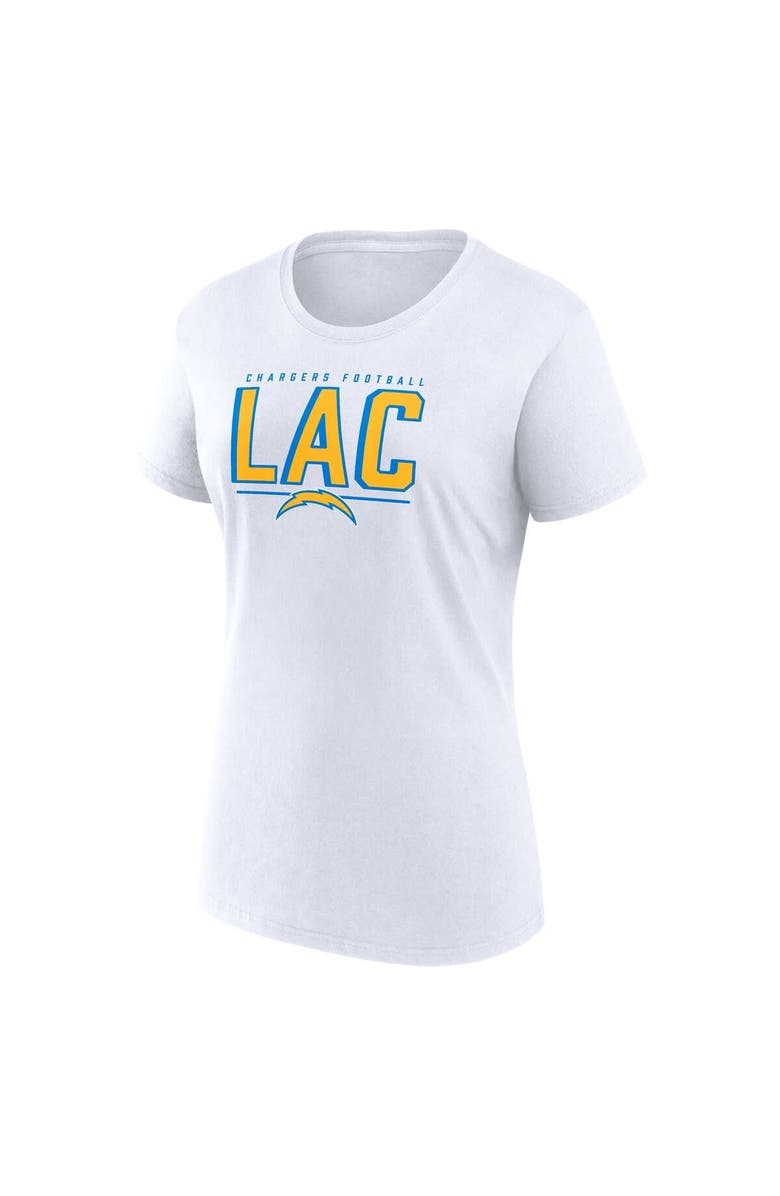 FANATICS Women's Fanatics Branded Powder Blue/White Los Angeles Chargers Two-Pack Combo Cheerleader T-Shirt Set, Alternate, color, 