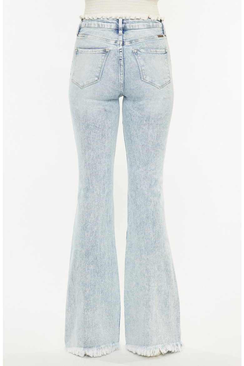 Ashton High Rise Flare Stretch Jeans, Alternate, color, Light Wash