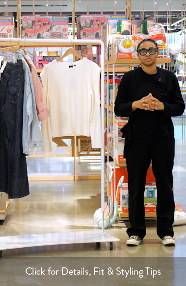 Frarimi Extended Shoulder Crewneck Sweater, sales video thumbnail