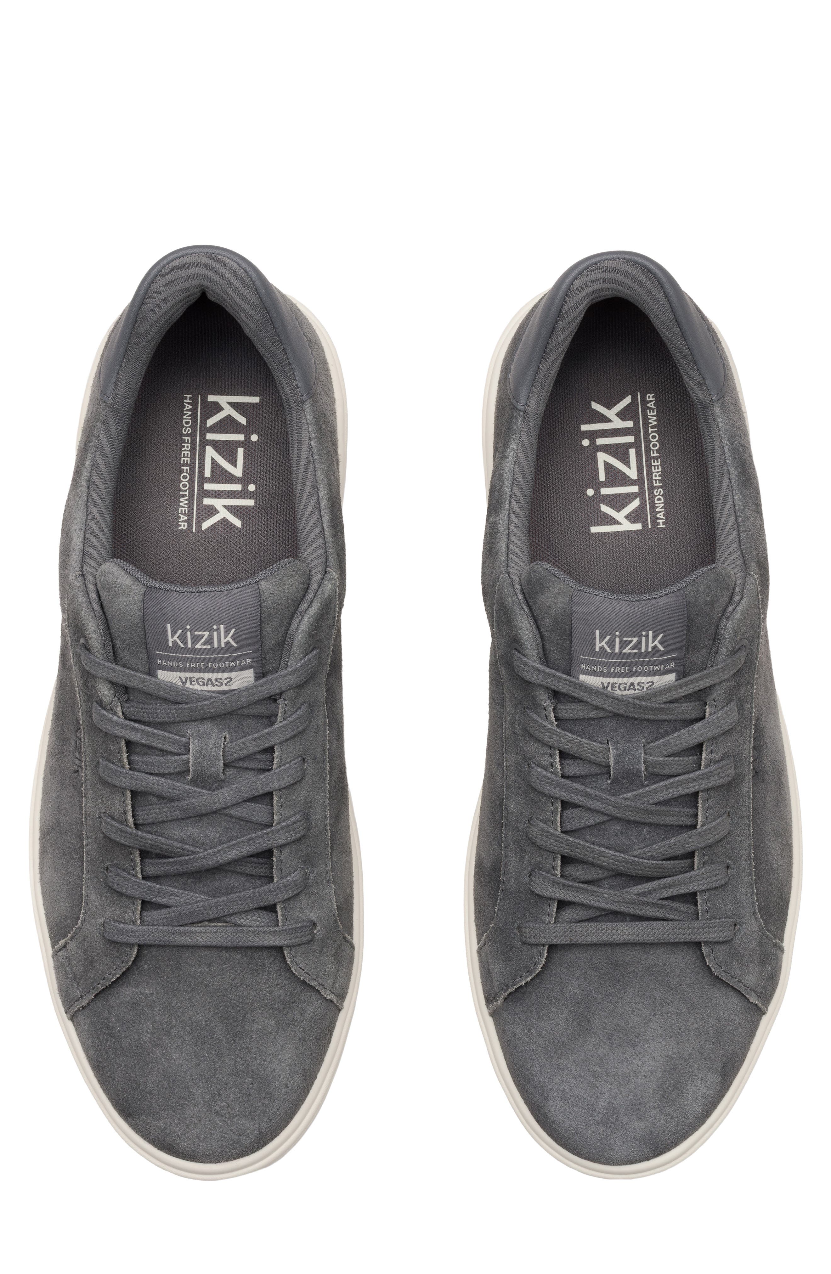 Vegas 2 Leather Sneaker, Alternate, color, GREY SUEDE