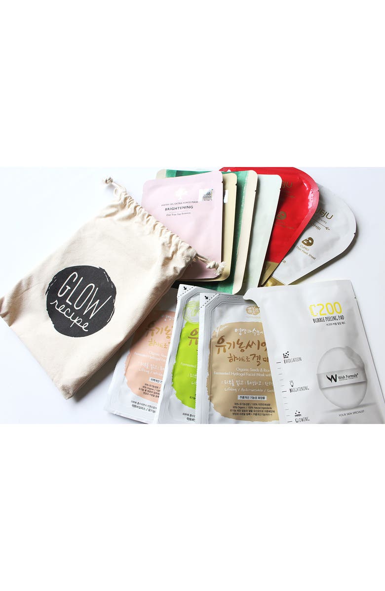 GLOW RECIPE 10 Days to Glow Hydrogel Beauty Mask Set, Alternate, color, 