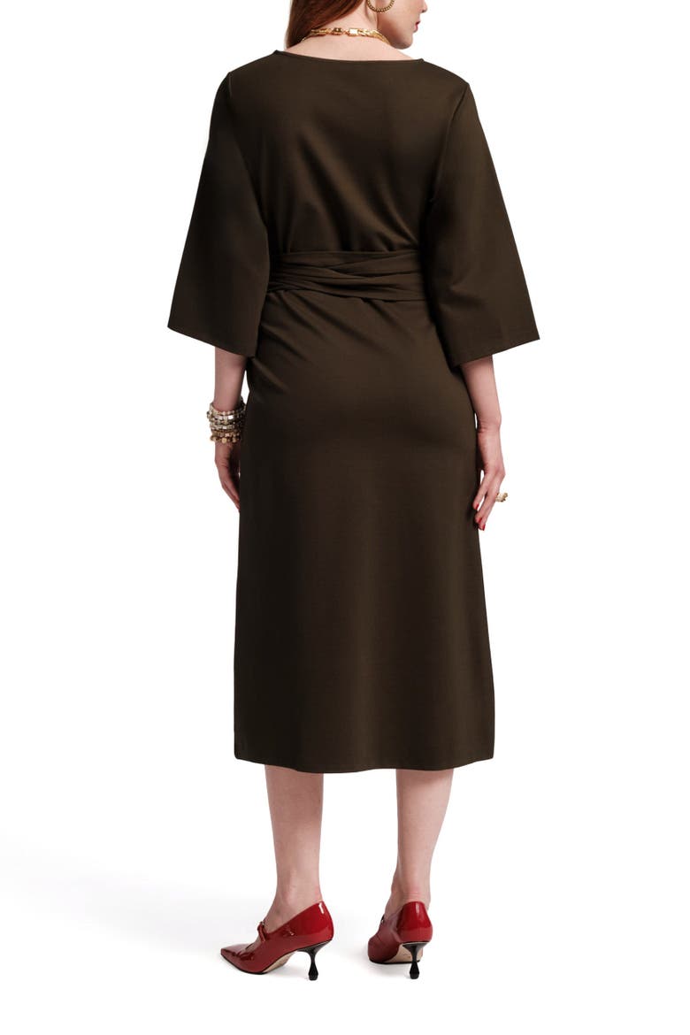 Whitney Wrap Dress, Alternate, color, Olive