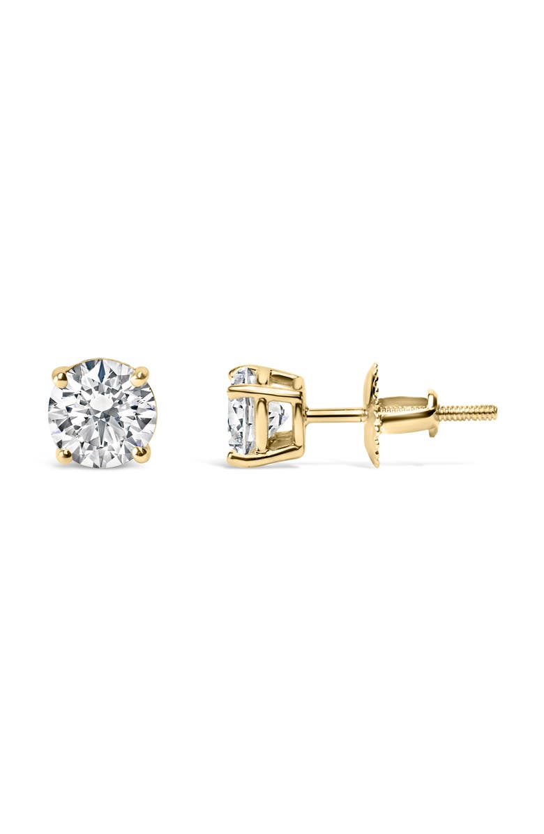 Haus of Brilliance 14K Gold 10.00 Cttw Lab Grown Diamond Solitaire Stud Earrings, Alternate, color, Yellow Gold
