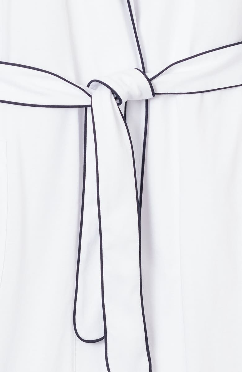 Petite Plume Luxe Pima Cotton Robe, Alternate, color, White