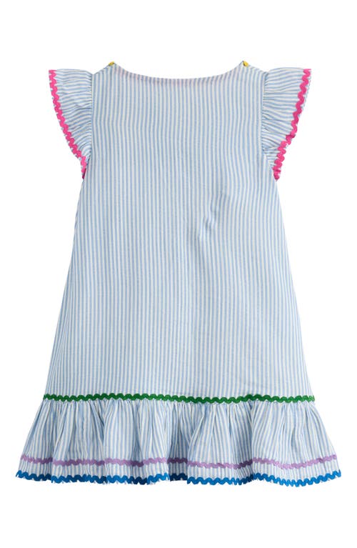 Mini Boden Kids' Emmy Stripe Cotton Beach Dress