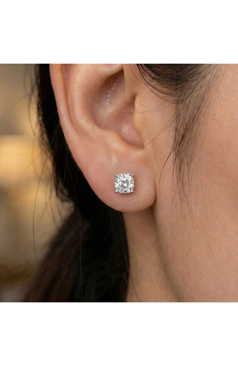 Bliss Diamond 2Ct TW Cushion Cut Diamond Studs 14k Gold Lab Grown, Alternate, color, Yellow Gold - 2Ct