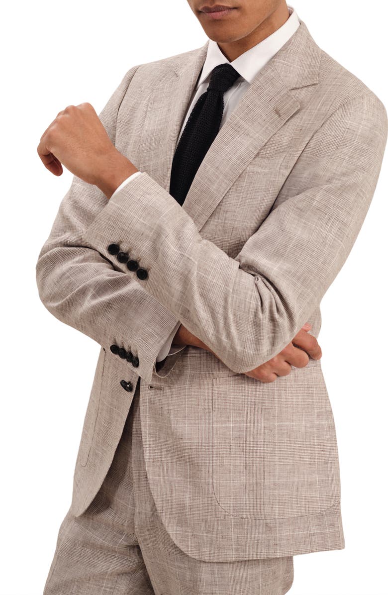 Reiss Ashton Linen Sport Coat, Main, color, Oatmeal