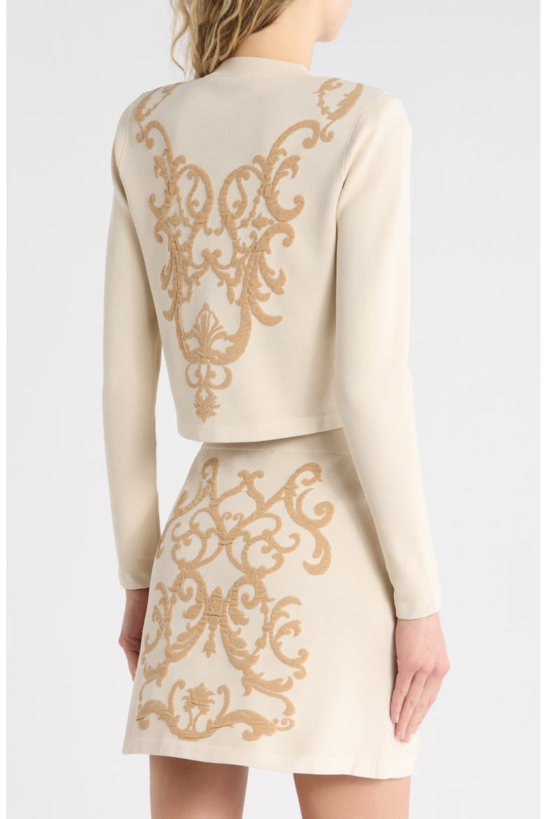 Kota Jacquard Cardigan, Alternate, color, BONE/ CAPPUCCINO