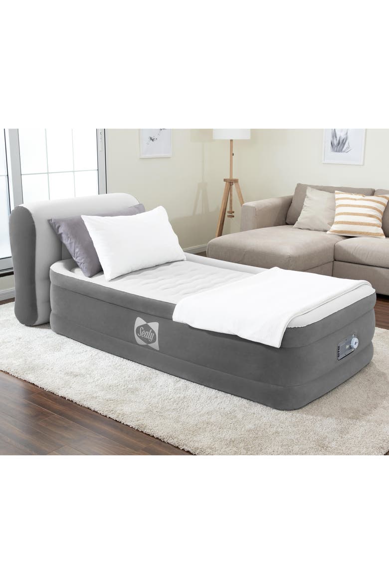 18 Inch Air Mattress , Twin, Alternate, color, Gray