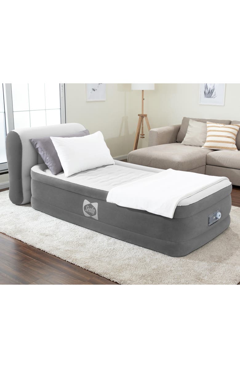 Sealy 18 Inch Air Mattress , Twin, Alternate, color, Gray