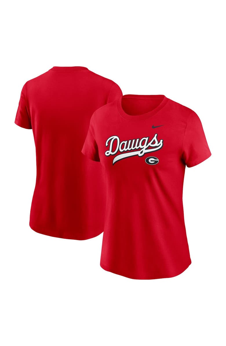 Nike Women's Nike Red Georgia Bulldogs Local Script T-Shirt, Main, color, Red