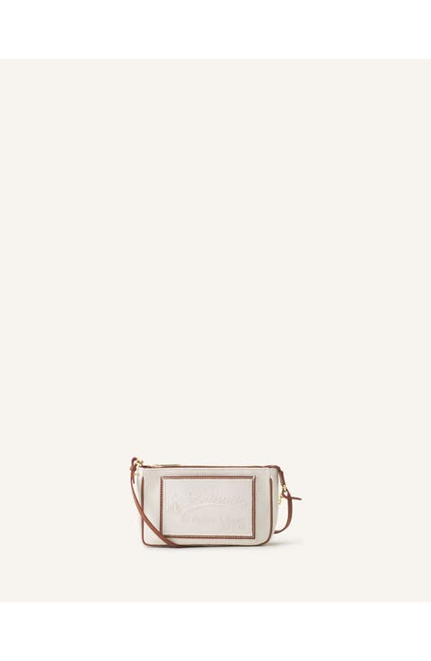 Compagnon Small Zipped Sholder Bag In Canvas