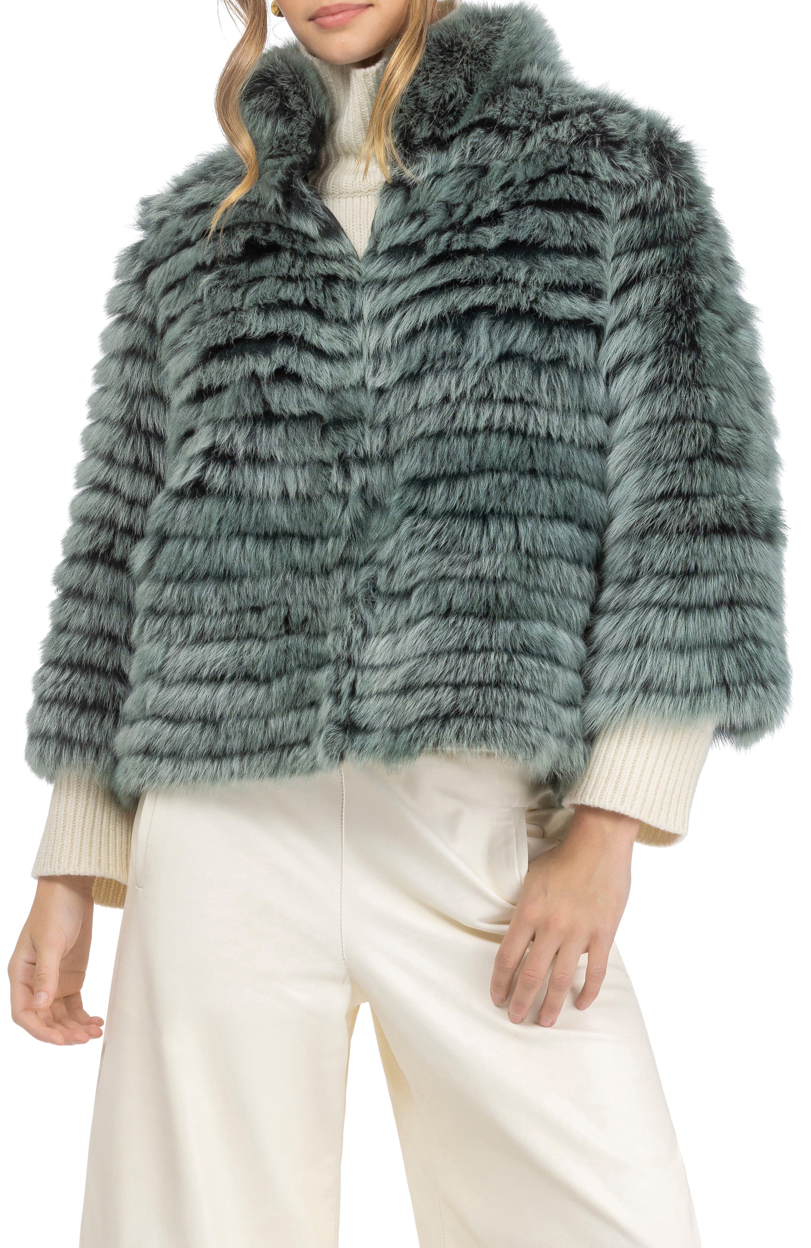 Genuine Shearling Layered Jacket - image 3