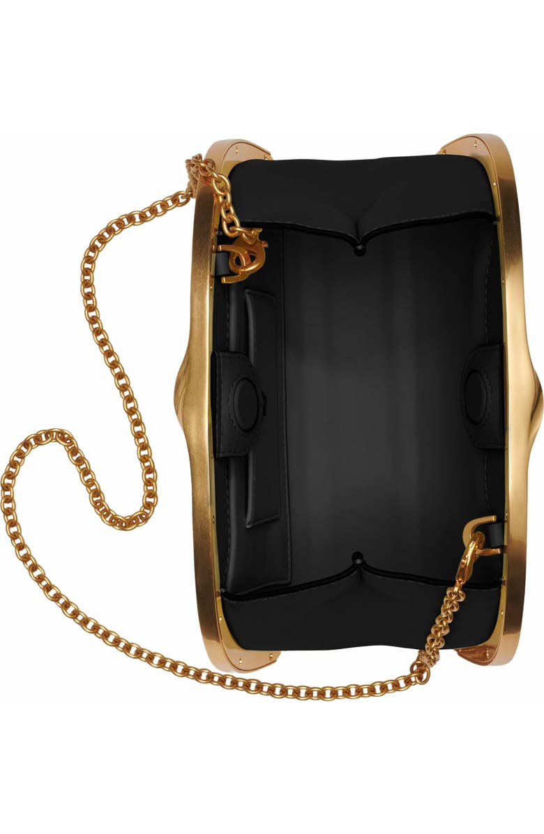 Donna Karan New York Lawrence Clutch, Alternate, color, Black/Gold