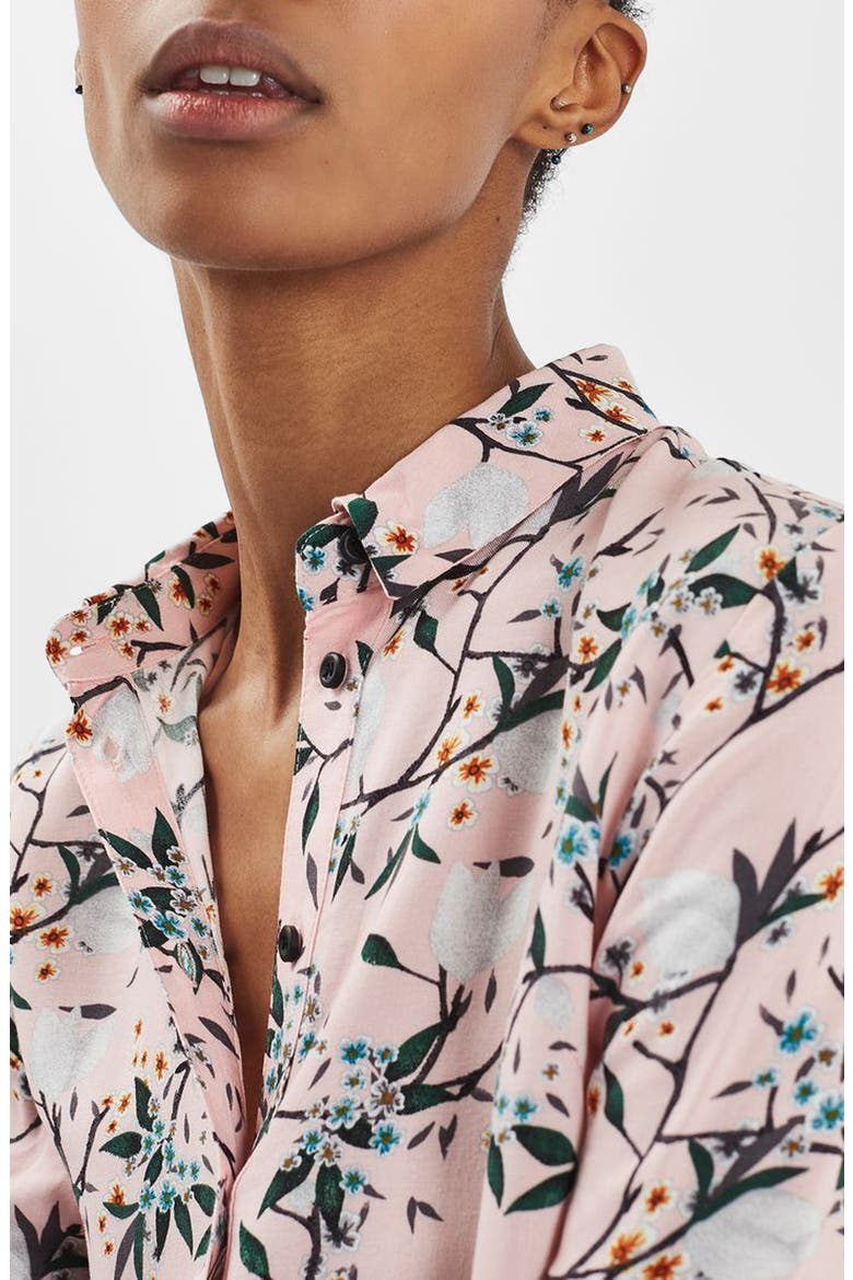 Cherry Blossom Shirt, Alternate, color, PINK MULTI