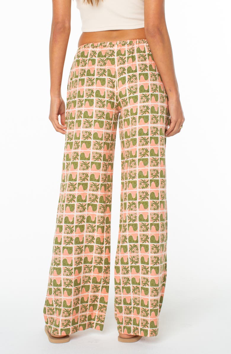 Roxy Iyla Printed Wide Leg Drawstring Pants, Alternate, color, Desrt Flwr