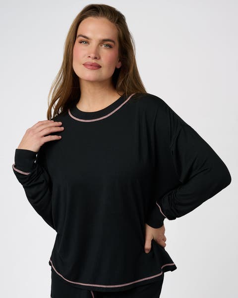 Boxy Long Sleeve Sleep Tee