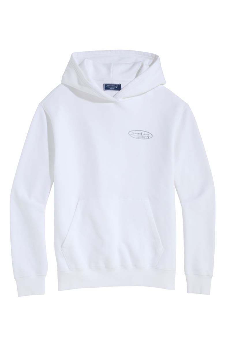 vineyard vines Logo Graphic Cotton French Terry Hoodie, Main, color,