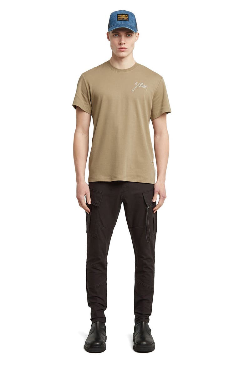 G-STAR Script Organic Cotton Graphic T-Shirt, Alternate, color, Safari