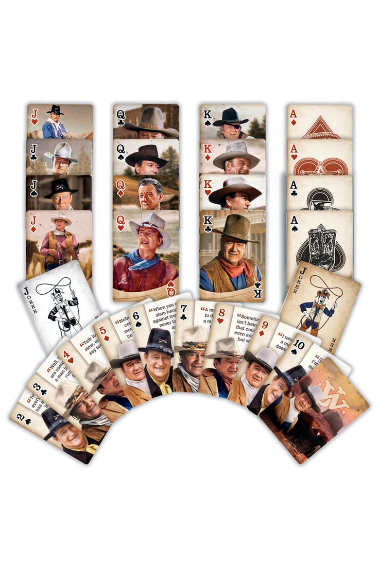 John Wayne Playing Cards, Alternate, color, Multicolor