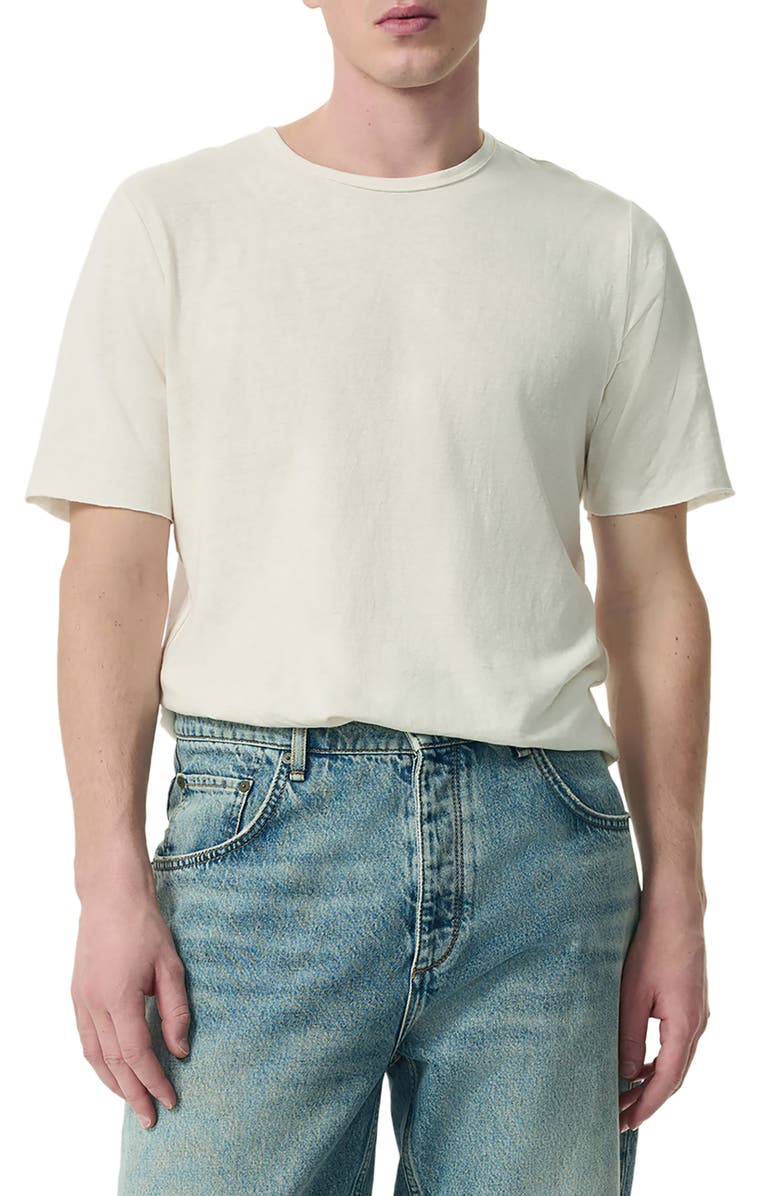 rag & bone Devin Hemp & Organic Cotton T-Shirt, Main, color, Chalk