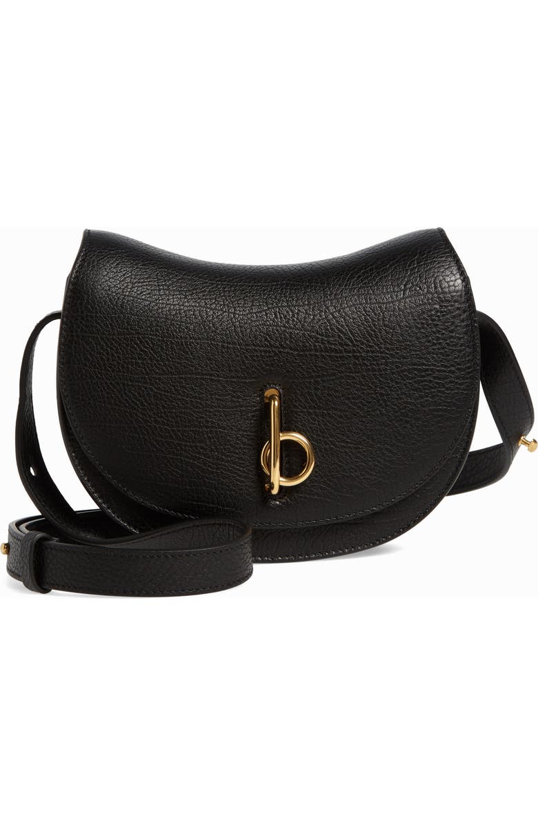 Burberry Mini Rocking Horse Leather Shoulder Bag, Main, color,