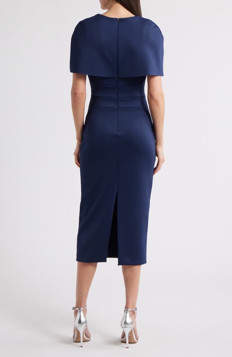 Black Halo Bernice Cocktail Midi Dress, Alternate, color, Pacific Blue
