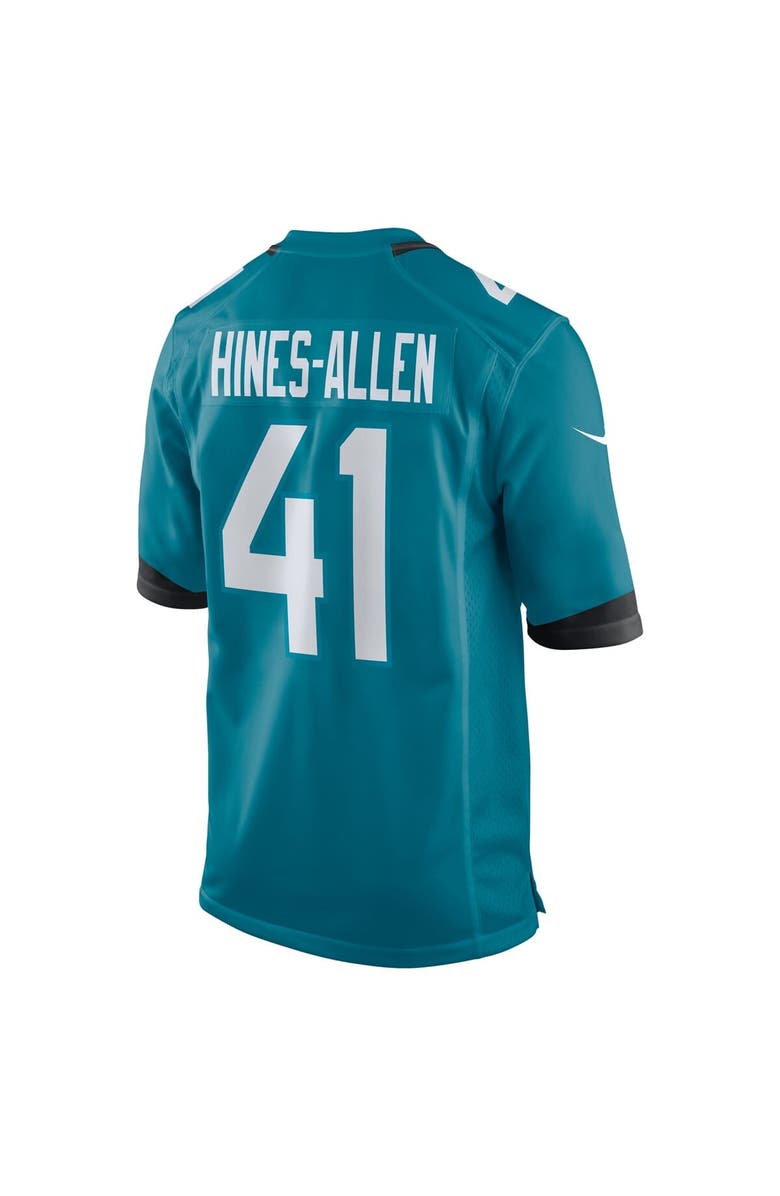 Nike Men's Nike Josh Hines-Allen Teal Jacksonville Jaguars Player Game Jersey, Alternate, color, Teal