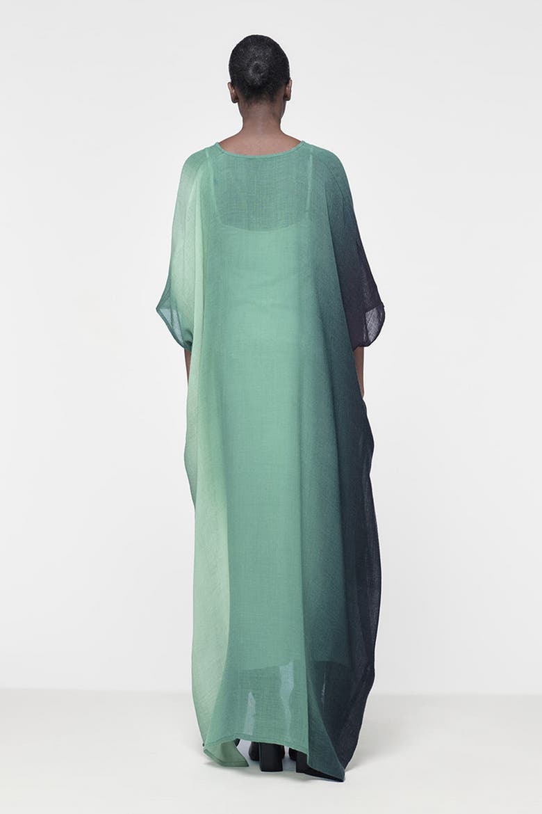 Vertical Ombre Kaftan, Alternate, color, Green