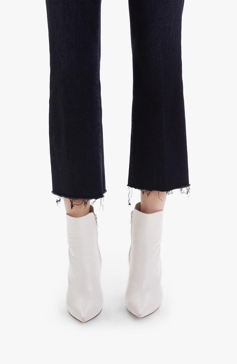 MOTHER The Hustler High Waist Fray Hem Ankle Bootcut Jeans, Alternate, color, Encounters At Night