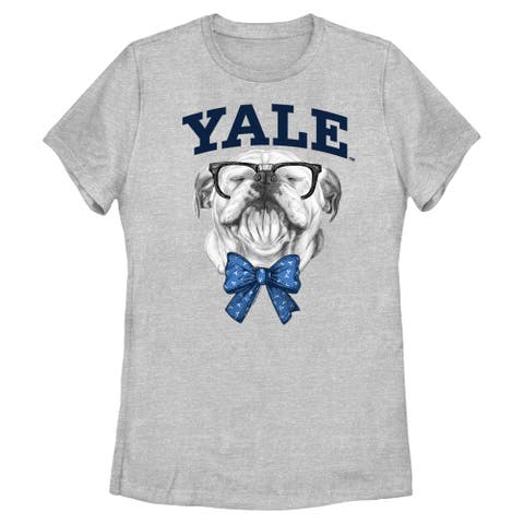 Women's Yale University Handsome Dan Bow Tie  Graphic T-Shirt